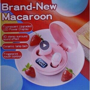 A10-TWS Bluetooth Pink Earphones Wireless Waterproof Sweat-proof Touch Control